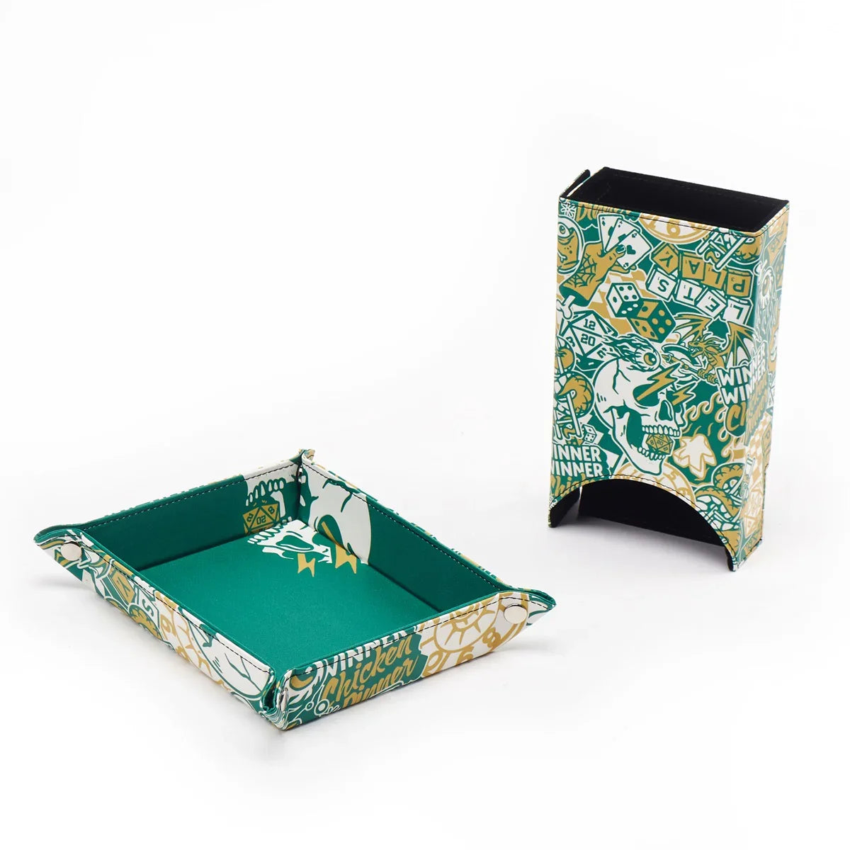 LPG Essentials Dice Tower with Mat Leather - Artist Series: Cara