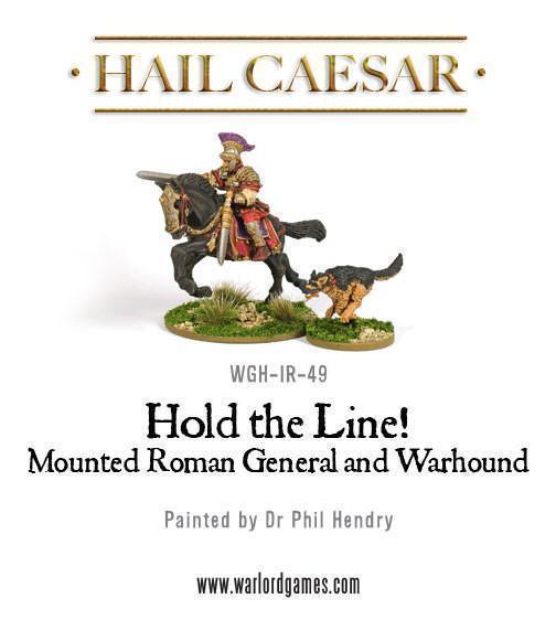 Early Imperial Romans: Mounted Roman General and Warhound - Gap Games