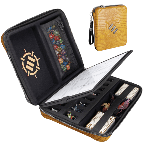 Enhance Tabletop Series - RPG Organizer Case - Gold - Gap Games