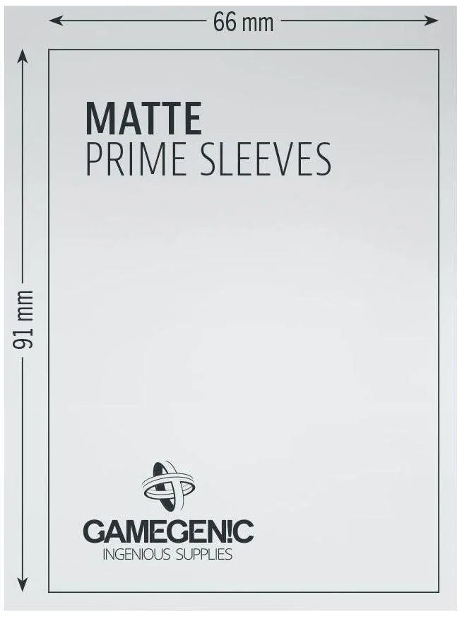 Gamegenic Matte Prime Card Sleeves Orange (66mm x 91mm) (100 Sleeves Per Pack) - Gap Games