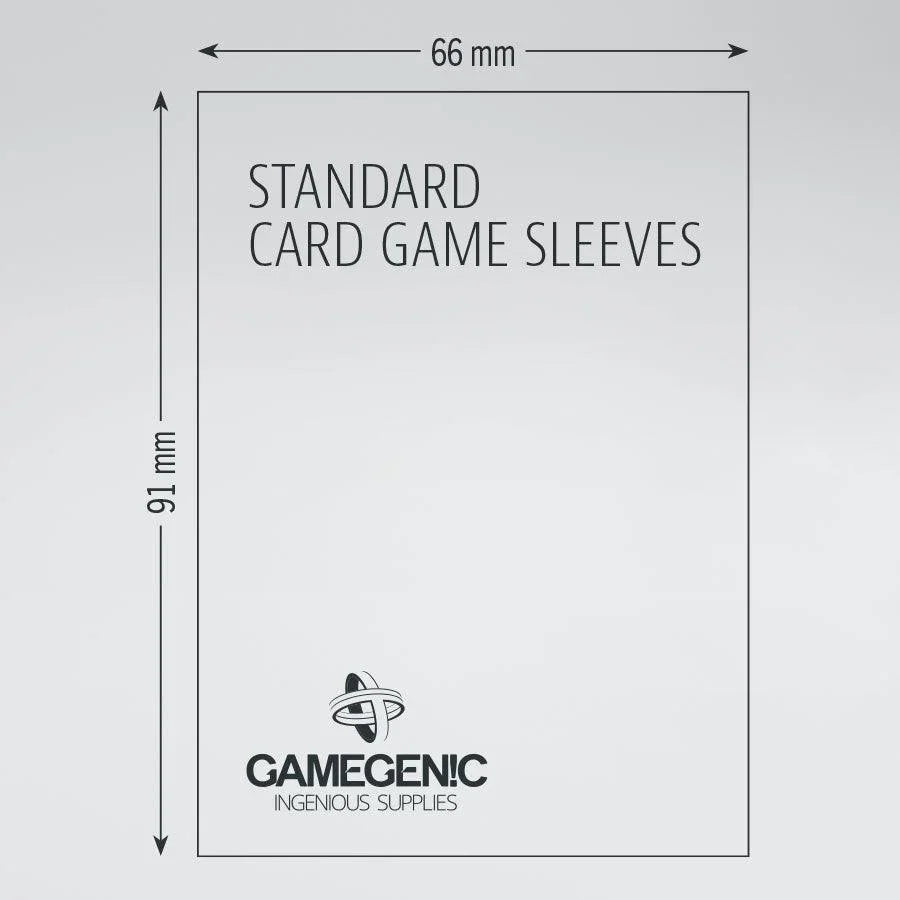 Gamegenic Prime Board Game Sleeves Value Pack - Standard Size (66mm x 91mm) (200 Sleeves per Pack) - Gap Games