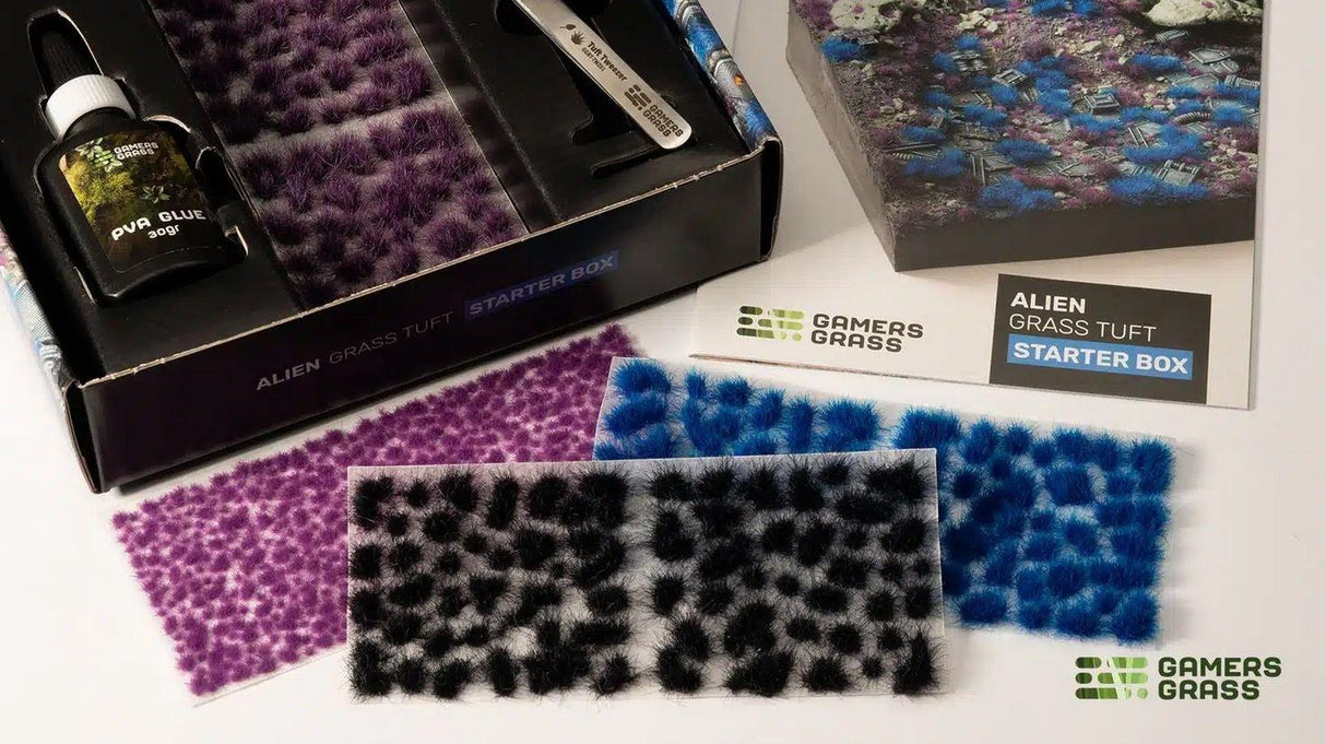 Gamer's Grass - Alien Grass Tuft Starter Box - Gap Games