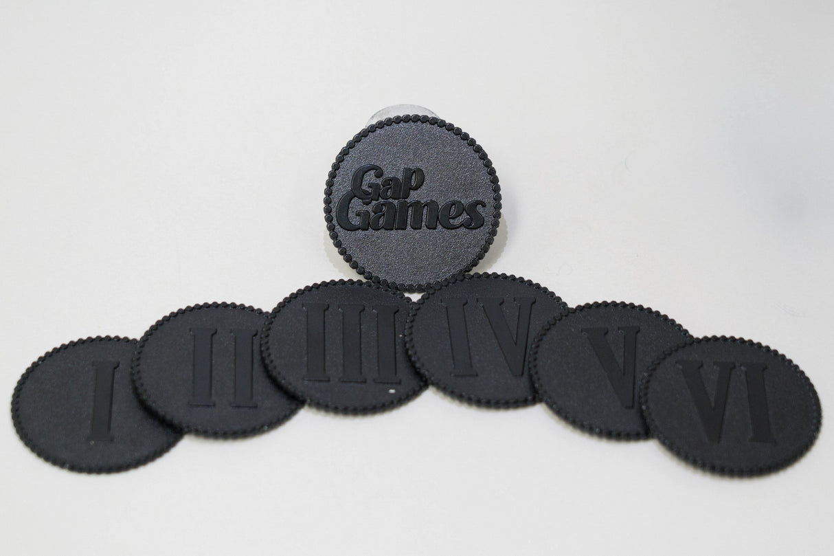 Gap Games Deluxe Metal 40mm Objective Tokens - Gap Games