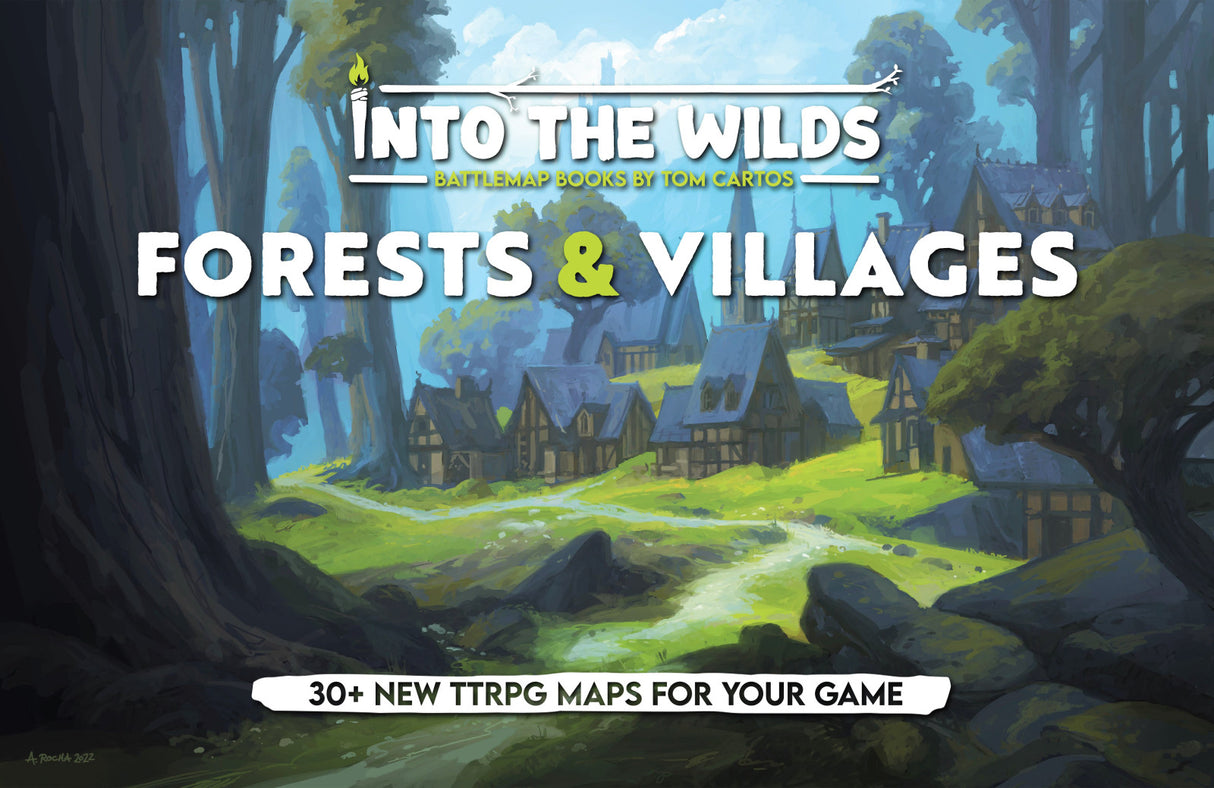 Into the Wilds Battlemap Books Forests and Villages