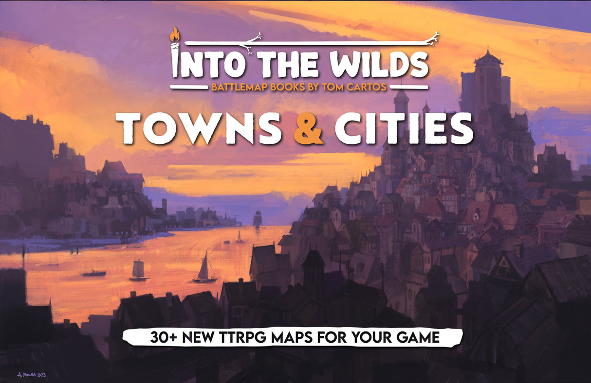 Into the Wilds Battlemap Books Towns and Cities