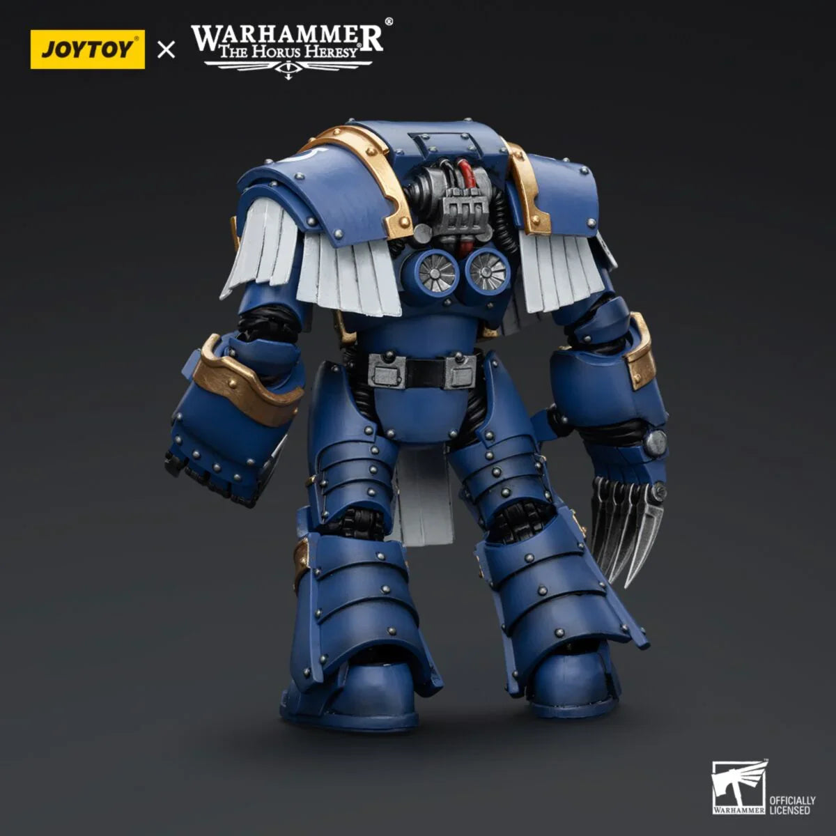 Warhammer Collectibles: 1/18 Scale Ultramarines Cataphractii Terminator Squad Sergeant with Claws - Pre-Order