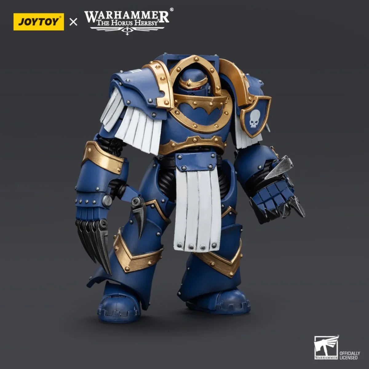 Warhammer Collectibles: 1/18 Scale Ultramarines Cataphractii Terminator Squad Sergeant with Claws - Pre-Order