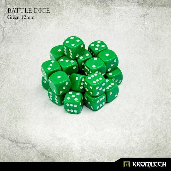 KROMLECH Battle Dice 25x Green 12mm - Gap Games
