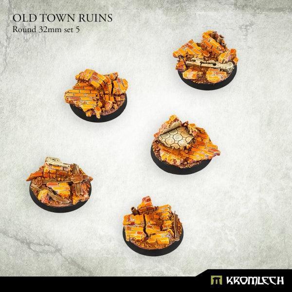 KROMLECH Old Town Ruins Round 32mm Set 5 (5) - Gap Games