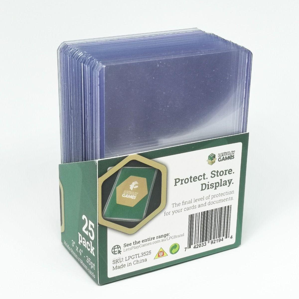 LPG Top Loaded Card Protector 3"x4" 35pt (25) - Gap Games