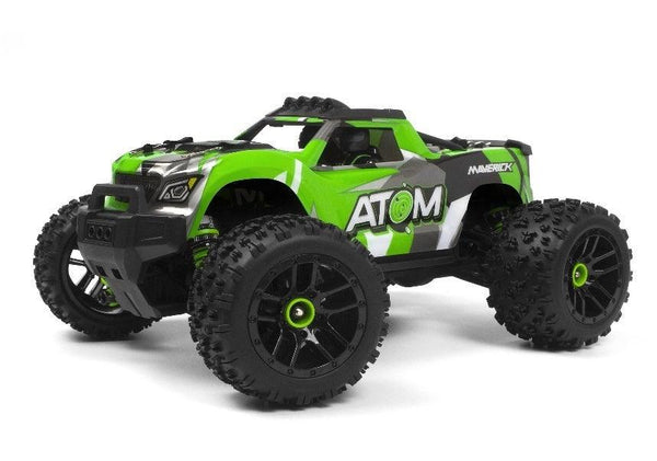Maverick 1/18 Atom RTR 4WD Electric RC Monster Truck - Green - Gap Games