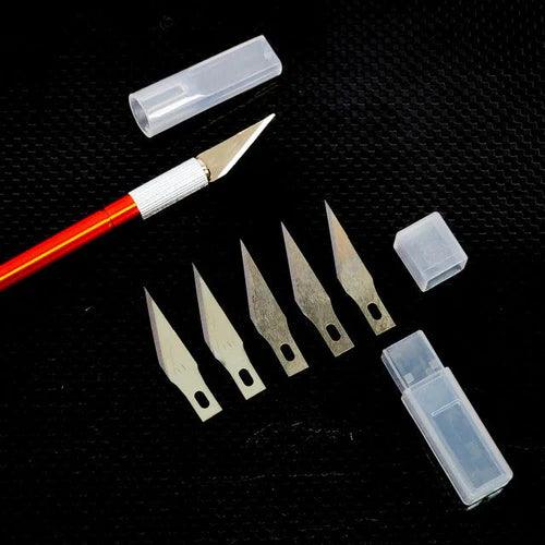 NINESTEPS Premium Hobby Knife with 5 Spare Blades - Gap Games