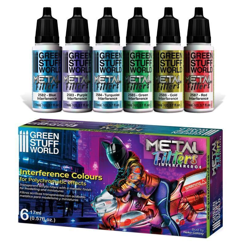 Paint Set Metal Filters - Interference Colours - Gap Games