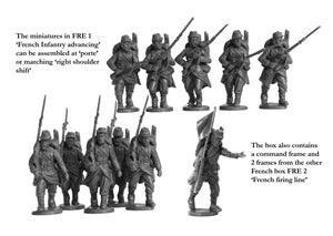 Perry Miniatures - Franco Prussian War French Infantry Advancing 1870-1871 (Plastic) - Gap Games
