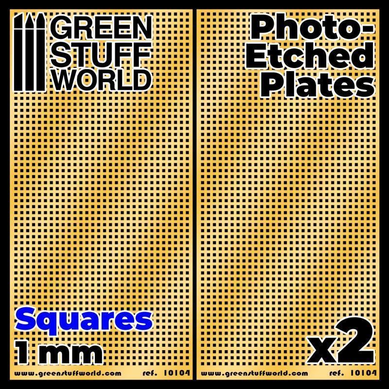 Photo-etched Plates - Squares - Size L (2 pcs) - Gap Games