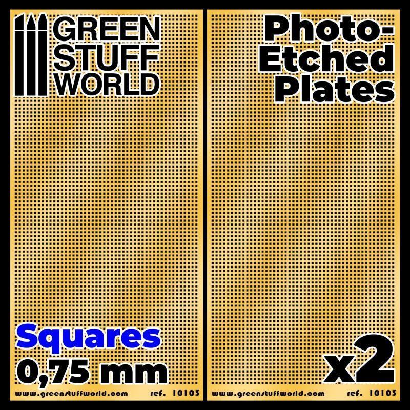 Photo-etched Plates - Squares - Size M (2 pcs) - Gap Games