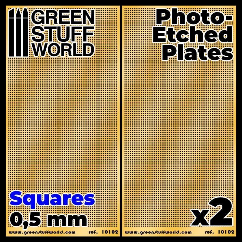 Photo-etched Plates - Squares - Size S (2 pcs) - Gap Games
