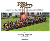 Pike & Shotte Infantry Regiment plastic boxed set - Gap Games