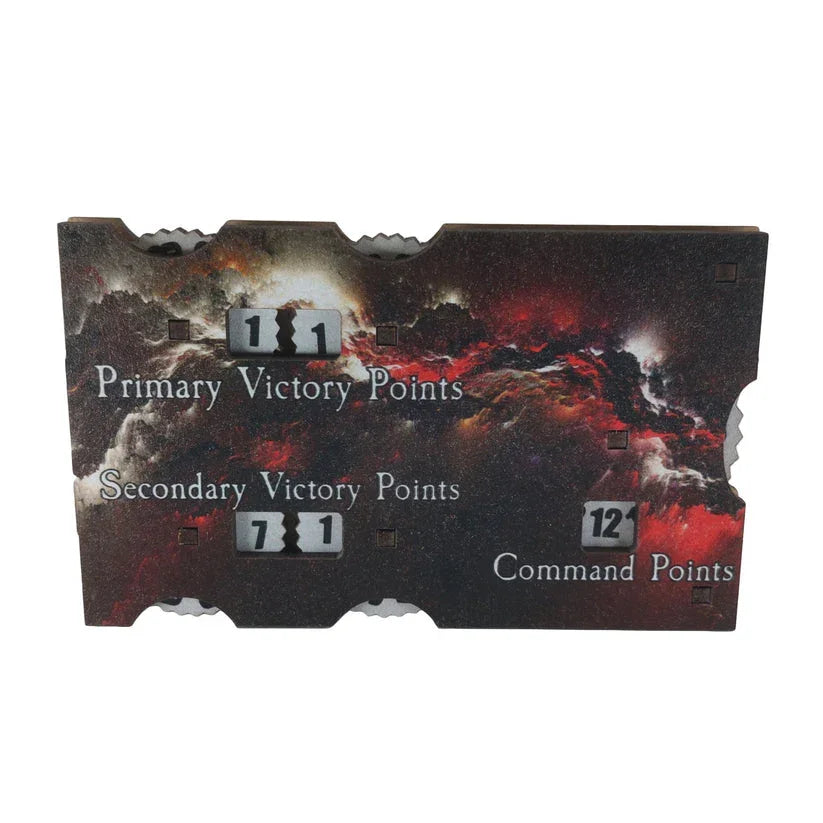 Battlefield Accessories: Point Tracker - 40k 10th Ed (TTR) Red Warp