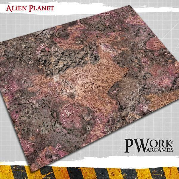 PWORK Wargames - Alien Planet - Wargames Terrain Mat - Gap Games