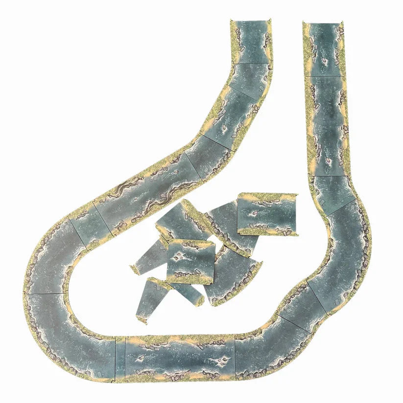 Battlefield Accessories: Rivers - 15-28mm (TTR)