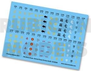 Rubicon Models - German Panzer Divisions Decals - Set 2 - Gap Games