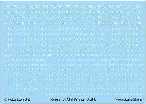 Rubicon Models - US Vehicle Markings (Vehicle Reg & Bumper Code) - Gap Games