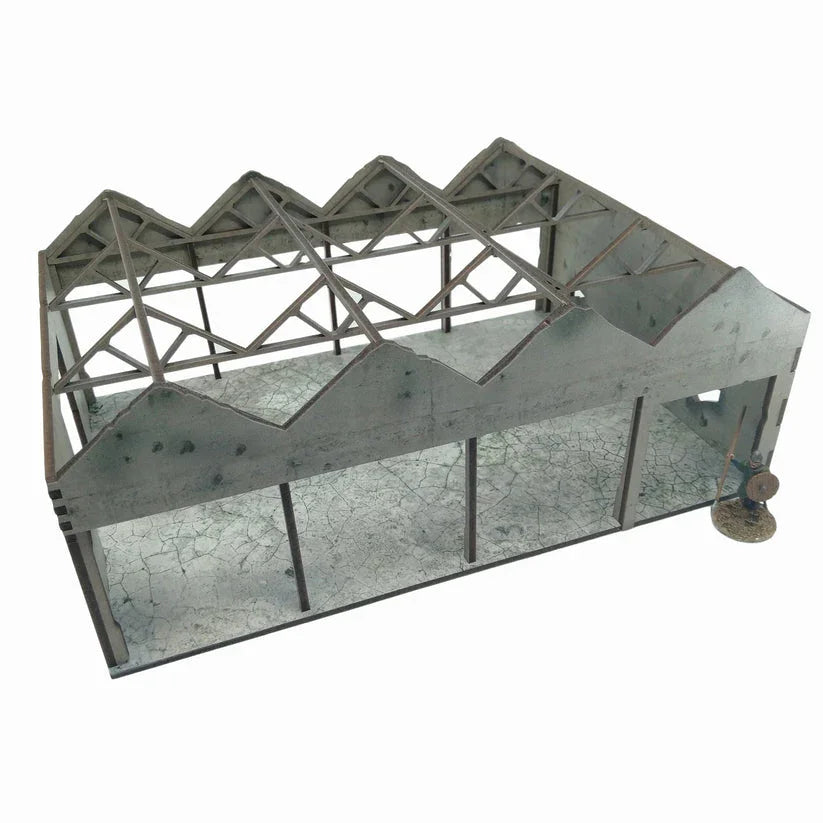 Battlefield Accessories: Ruined Factory - 28mm (TTR) (Bay Doors)