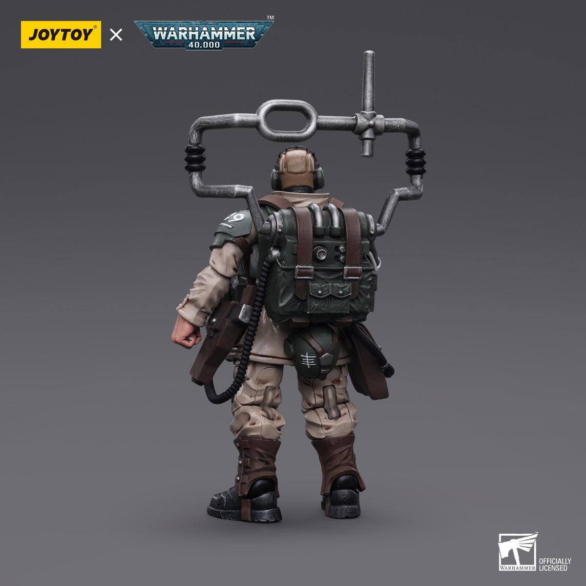 Warhammer Collectibles: 1/18 Scale Astra Militarum Cadian Command Squad Veteran with Master Vox - Pre-Order - Gap Games