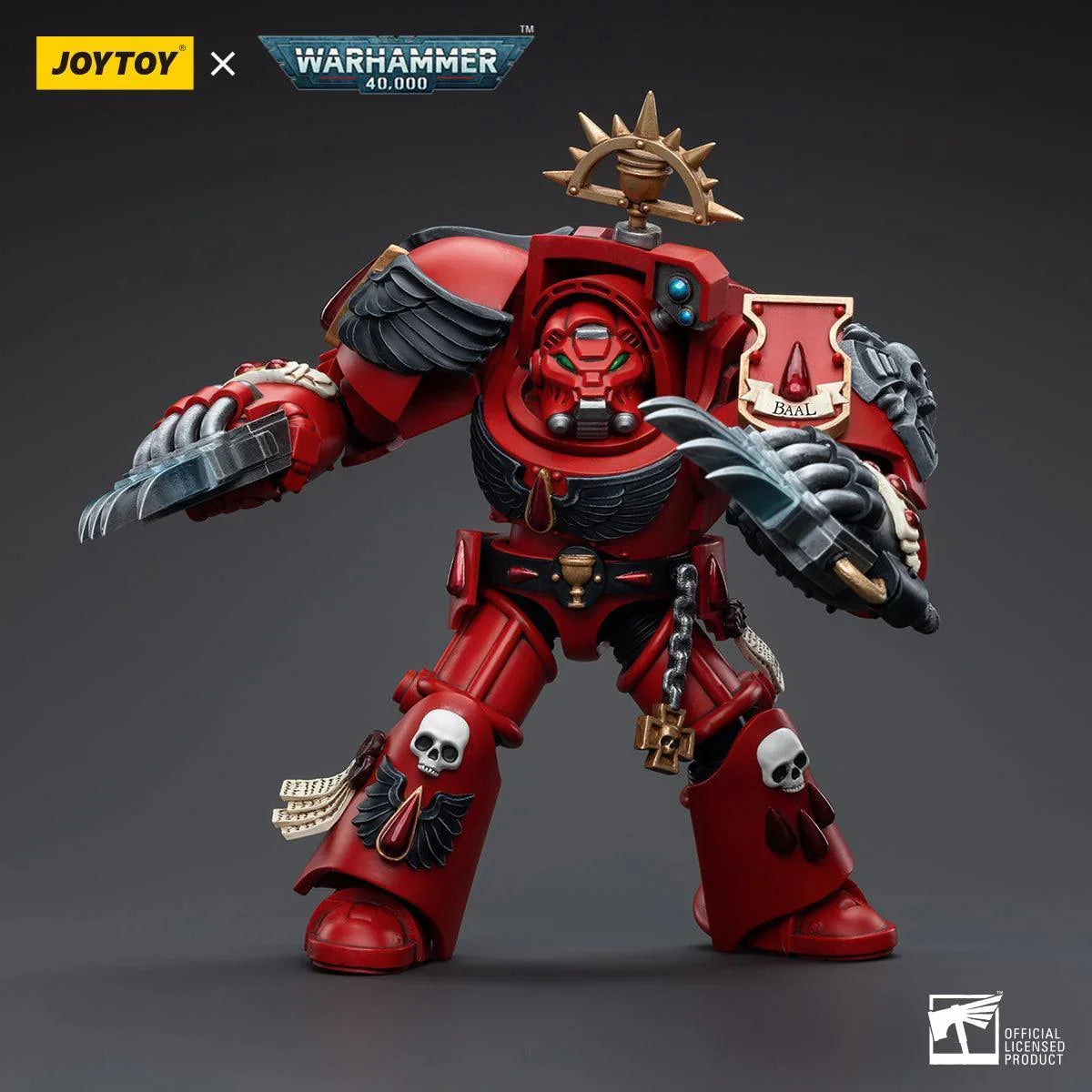 Warhammer Collectibles: 1/18 Scale Blood Angels Assault Terminators Brother Tyborel - Gap Games