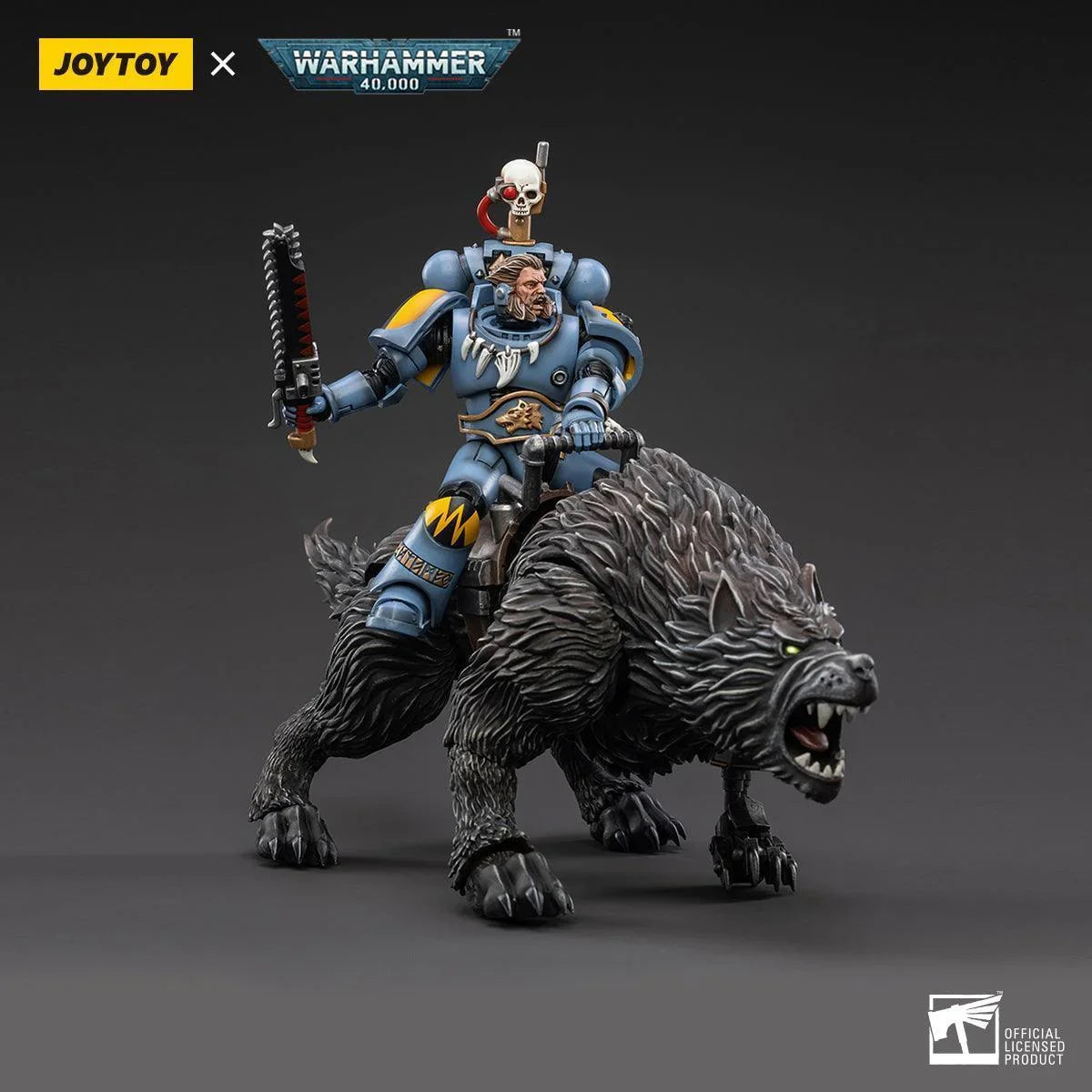 Warhammer Collectibles: 1/18 Scale Space Wolves Thunderwolf Cavalry Frode - Gap Games