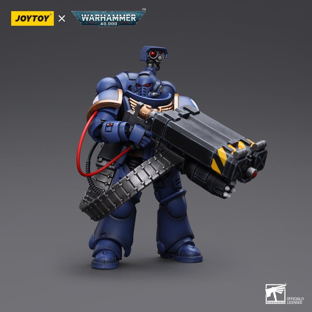 SALE Warhammer Collectibles: 1/18 Scale Ultramarines Desolation Marine with Castellan Launcher Superkrak - Gap Games