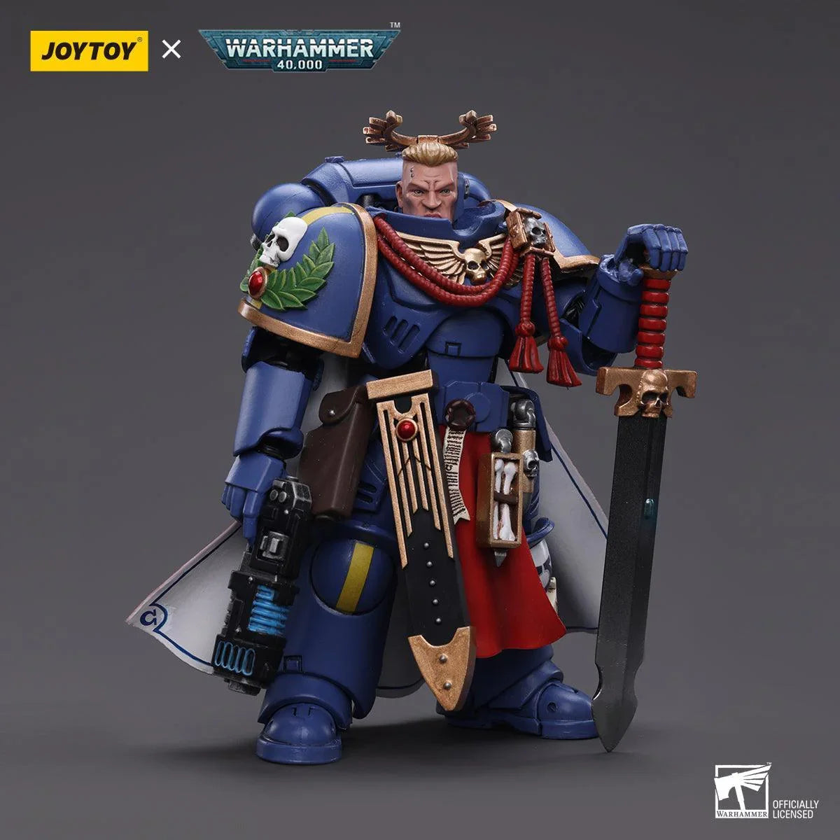 Warhammer Collectibles: 1/18 Scale Ultramarines Primaris Captain with Power Sword and Plasma Pistol - Pre - Order - Gap Games