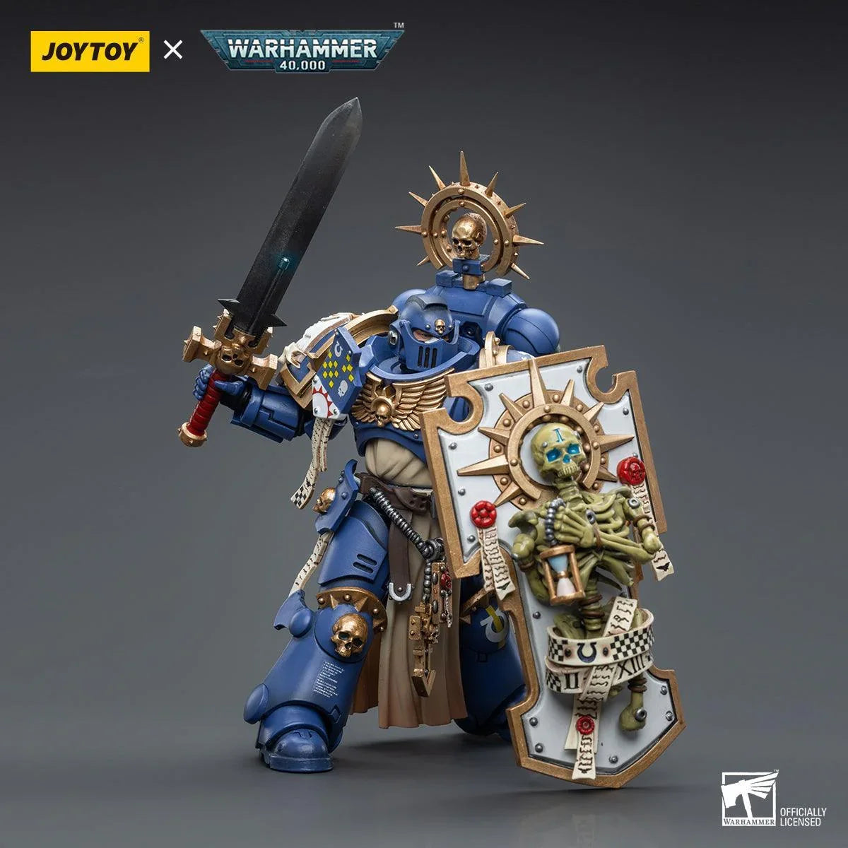 Warhammer Collectibles: 1/18 Scale Ultramarines Primaris Captain with Relic Shield and Power Sword - Pre - Order - Gap Games