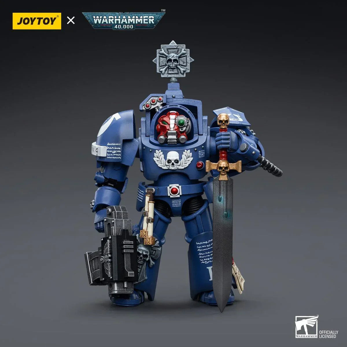Warhammer Collectibles: 1/18 Scale Ultramarines Terminators Sergeant Terconon - Pre-Order - Gap Games