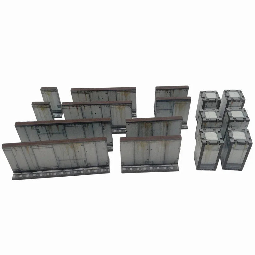 Battlefield Accessories: Sci Fi Tall Walls - 28mm (TTR)