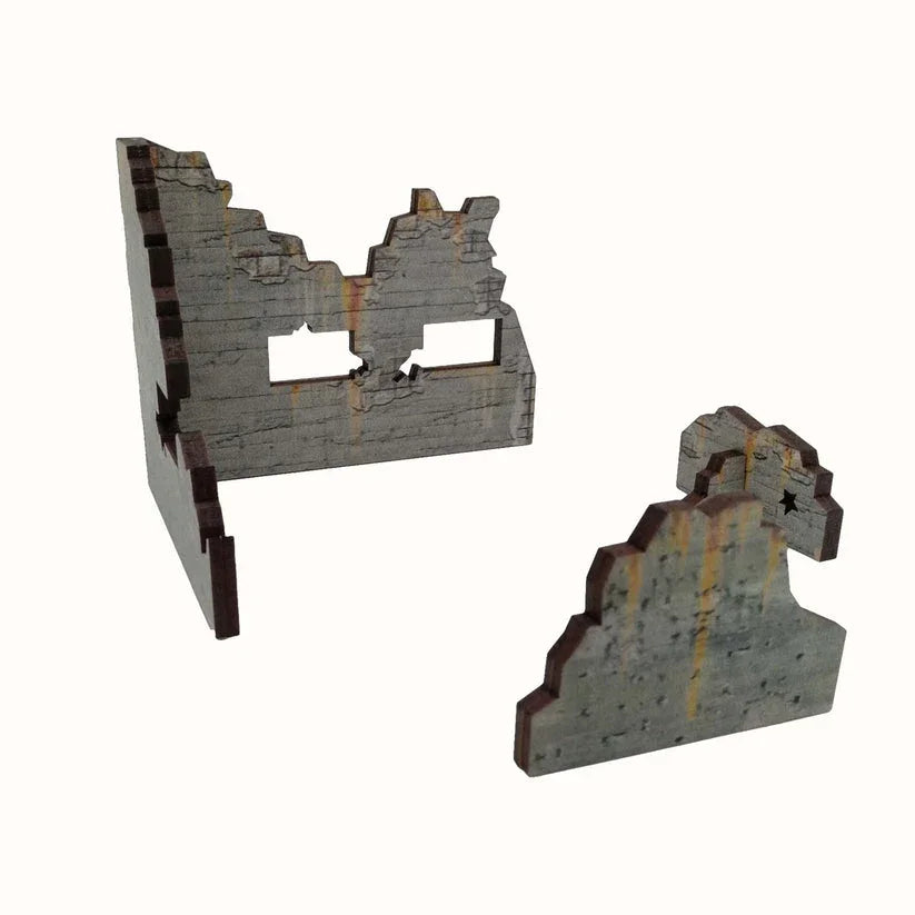 Battlefield Accessories: Scifi City Ruin 5 - 28mm (TTR)