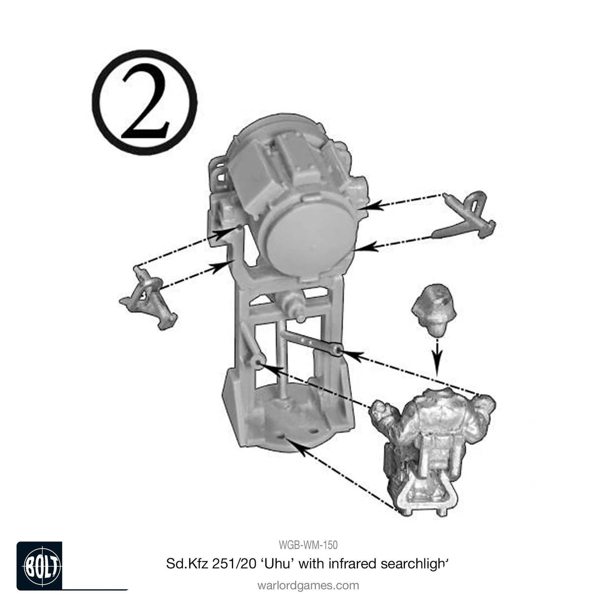 Sd.Kfz 251/20 Uhu With Infra-Red Searchlight - Gap Games