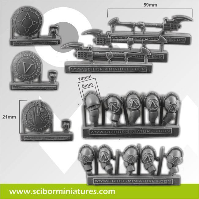 Spartan SF Weapons + Arms set (16) - Gap Games