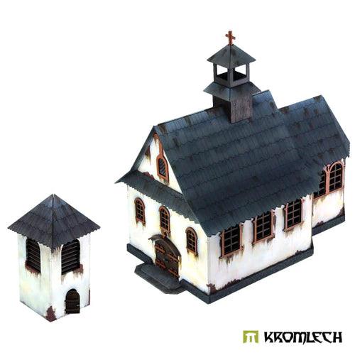 TABLETOP SCENICS Poland 1939 Church with Bell Tower - Gap Games