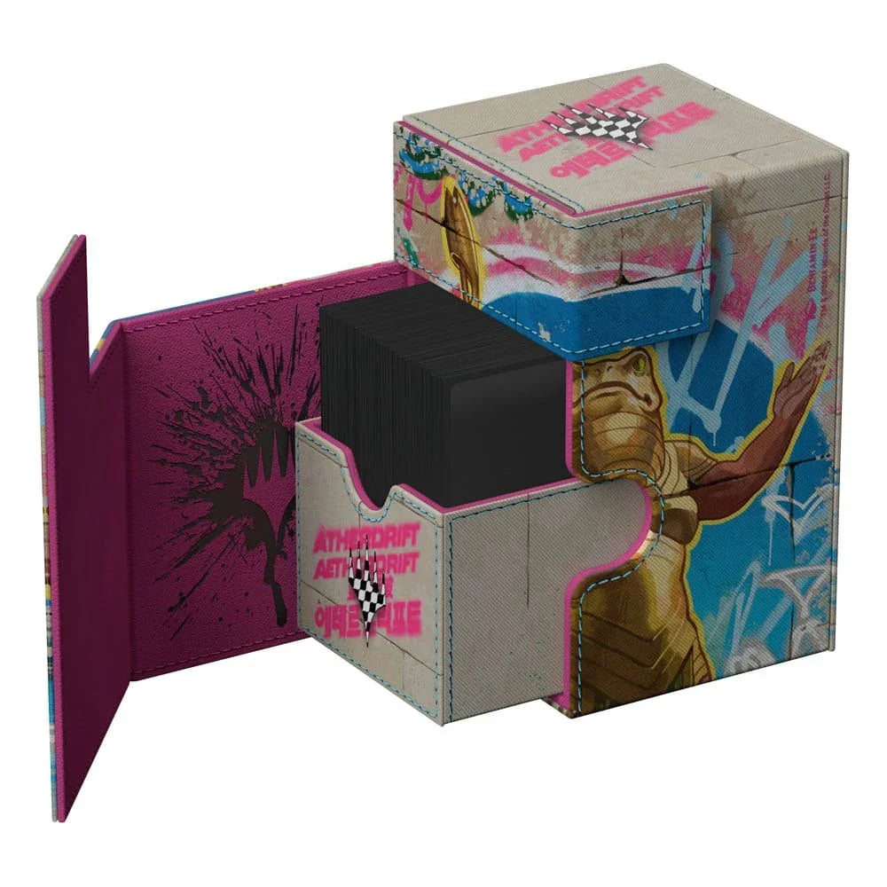 Ultimate Guard: Deck Box – XenoSkin Flip'n'Tray Deck Case 100+ – MTG: Aetherdrift – Sab-Sunen