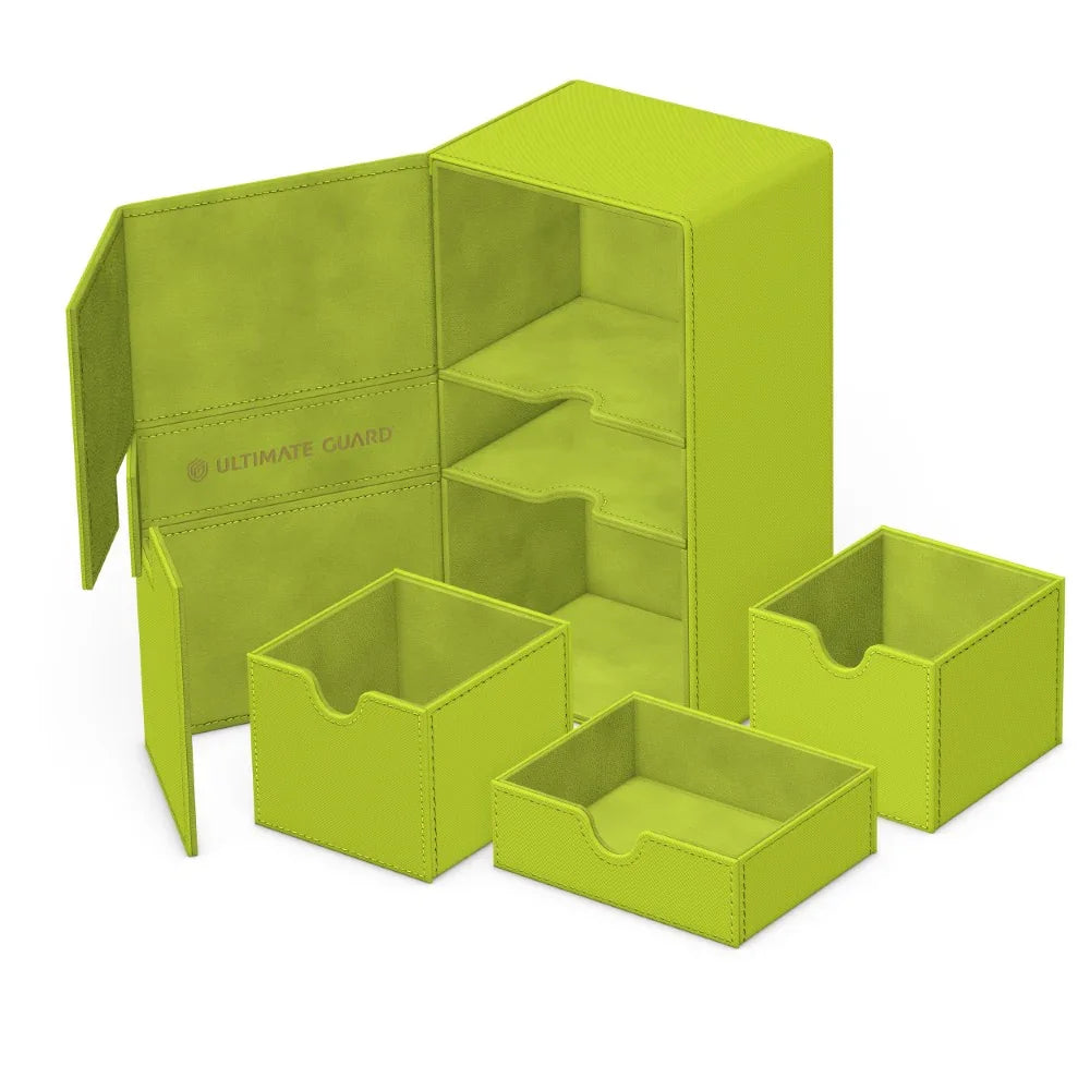 Ultimate Guard: Deck Box – XenoSkin Twin Flip'n'Tray Deck Case 200+ – 2025 Summer Edition: Lime