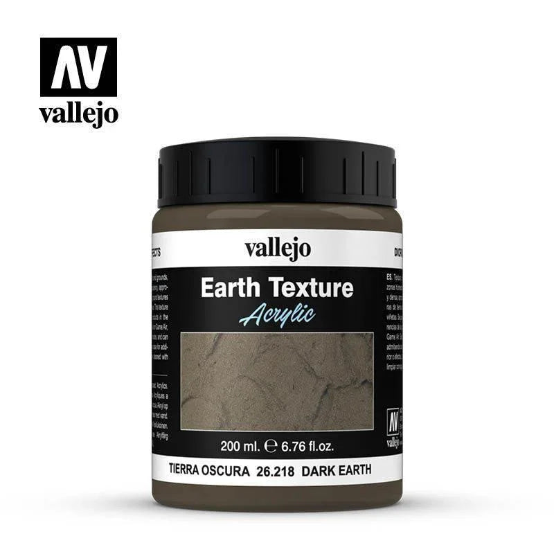 Vallejo 26218 Diorama Effects - Dark Earth 200ml - Gap Games