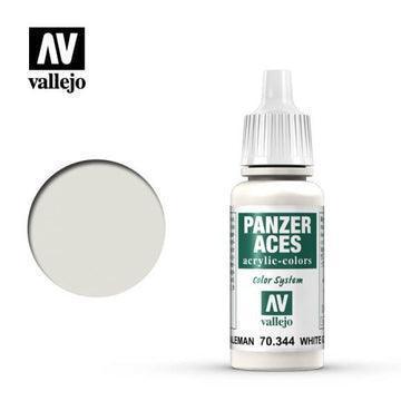 Vallejo 70344 Panzer Aces German Tanker White 17 ml Acrylic Paint - Gap Games
