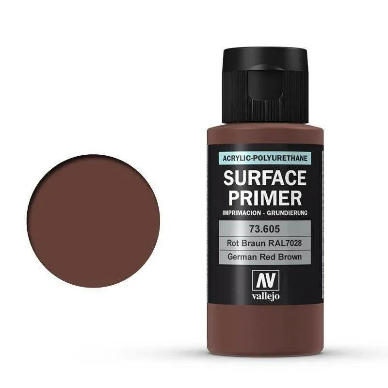 Vallejo 73605 Surface Primer Ger Red Brown 60 ml - Gap Games