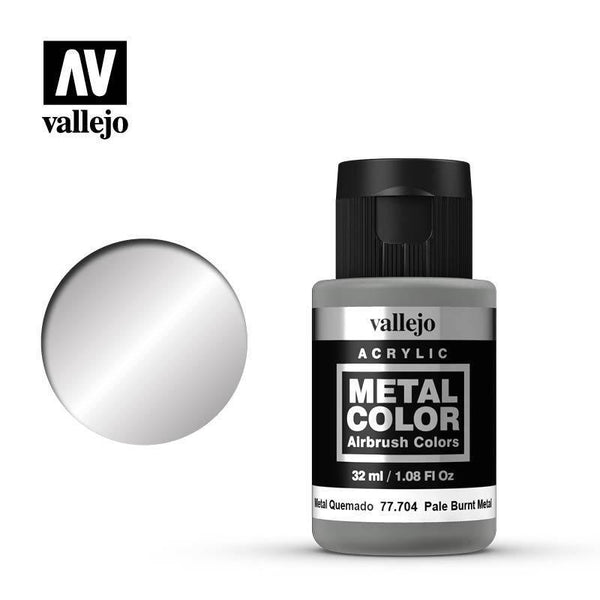 Vallejo 77704 Metal Color Pale Burnt Metal 32ml Acrylic Paint - Gap Games