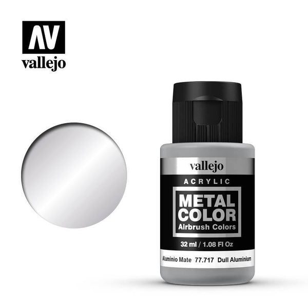 Vallejo 77717 Metal Color Dull Aluminium 32ml Acrylic Paint - Gap Games