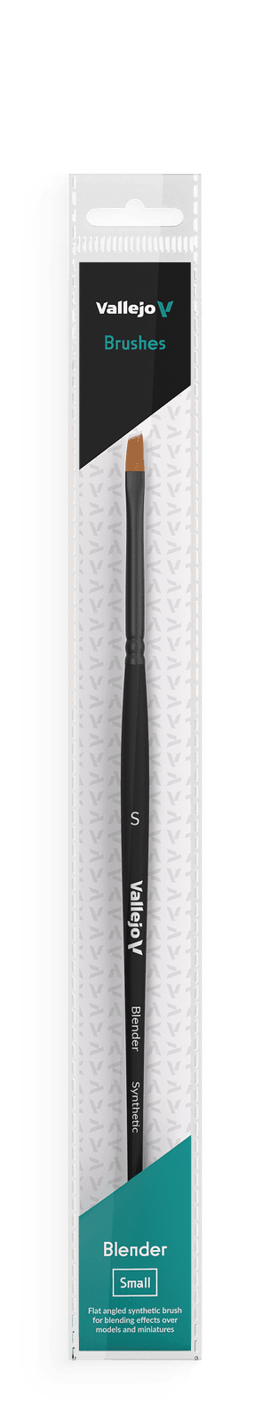 Vallejo Brushes - Blender - Flat Angled Synthetic Brush Small - Gap Games