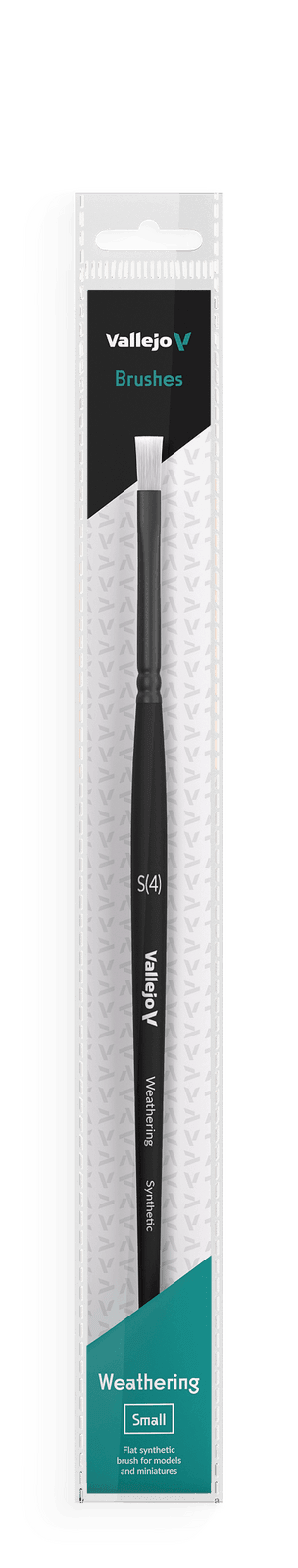 Vallejo Brushes - Weathering Flat - Synthetic Brush Small - Gap Games