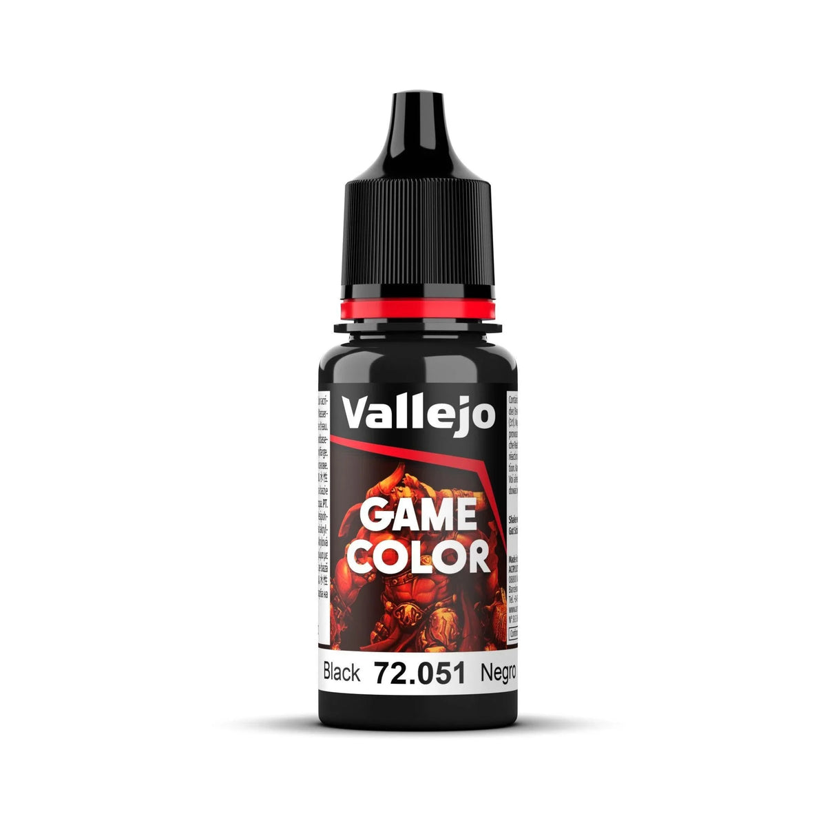 Vallejo Game Colour - Black 18ml - Gap Games